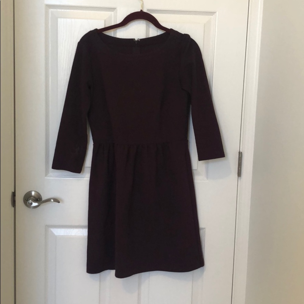 Purple 3/4 Sleeve Loft Dress